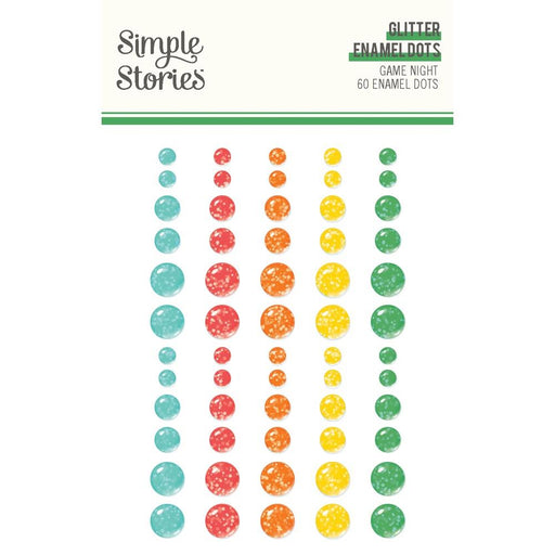 Simple Stories Game Night - Glitter Enamel Dots