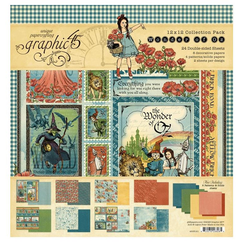 Graphic 45 Wonder Of Oz - 12x12 Collection Kit
