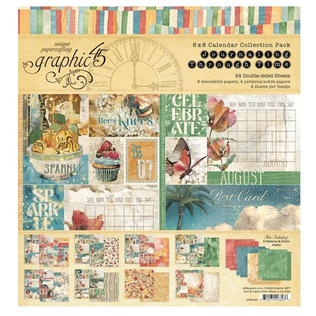 Graphic 45 Journaling Through Time - 8x8 Collection Pack