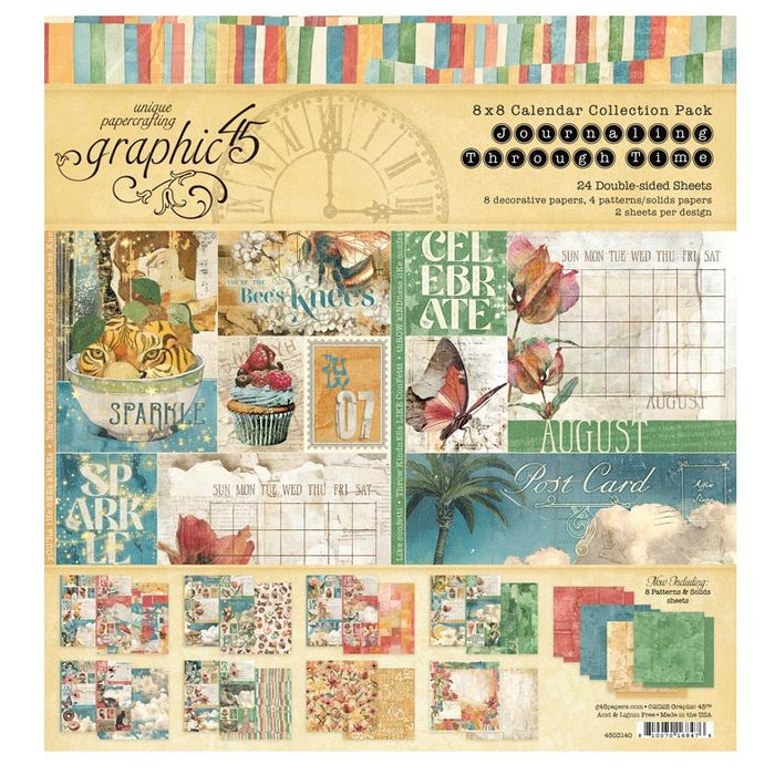 Graphic 45 Journaling Through Time - 8x8 Collection Pack