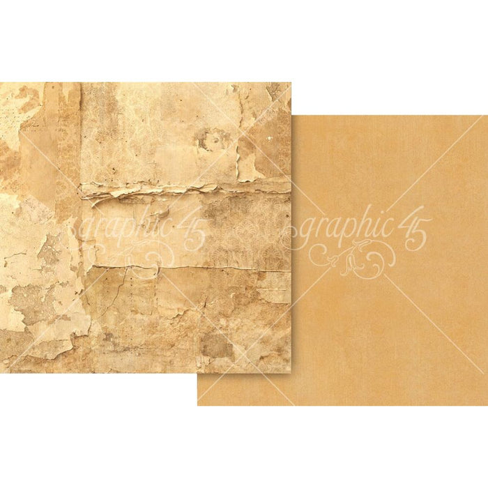 Graphic 45 Journaling Through Time - Goldenrod Gold Patterns