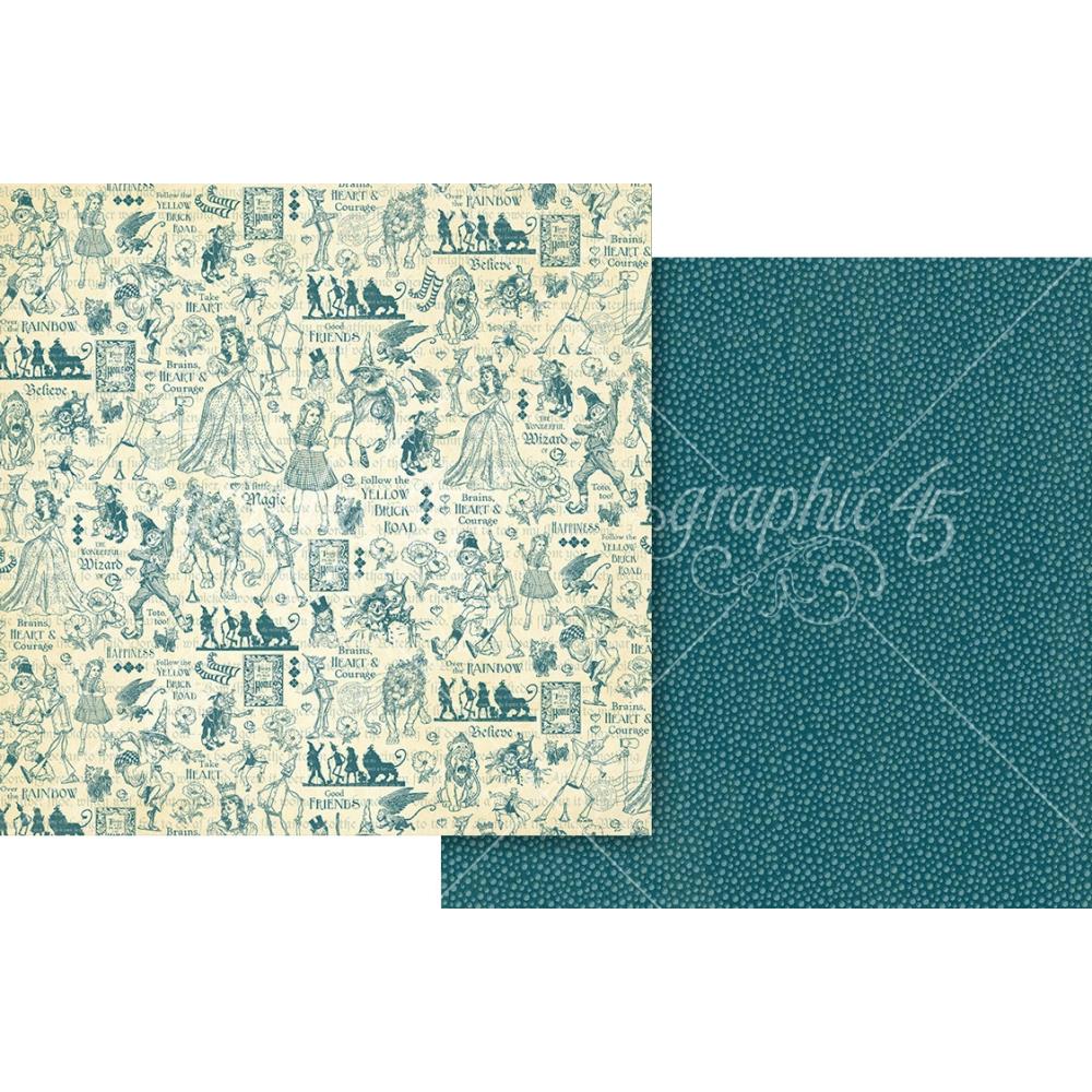 Graphic 45 Wonder Of Oz - Brains, Heart And Courage