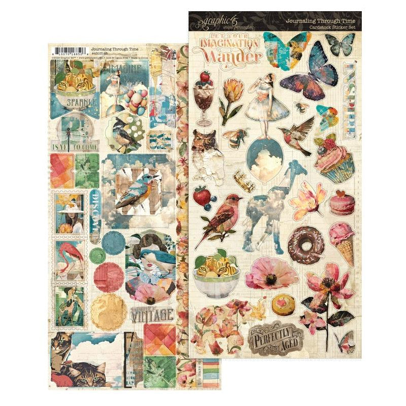 Graphic 45 Journaling Through Time - Sticker Set