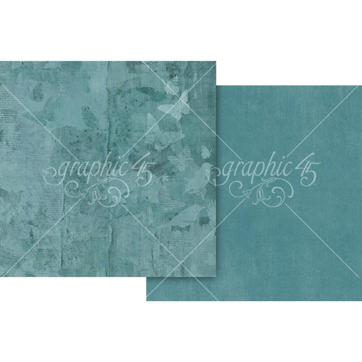 Graphic 45 Journaling Through Time - Bluebird Blue Pattern