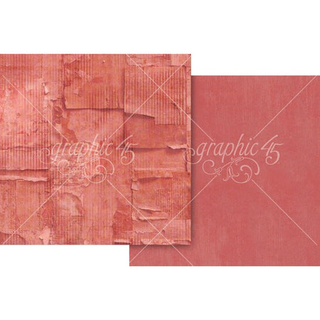 Graphic 45 Journaling Through Time - Flamingo Pink Pattern