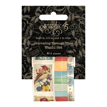 Graphic 45 Journaling Through Time - Washi Tape Set