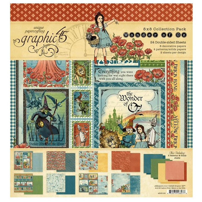 Graphic 45 Wonder Of Oz - 8x8 Collection Pack