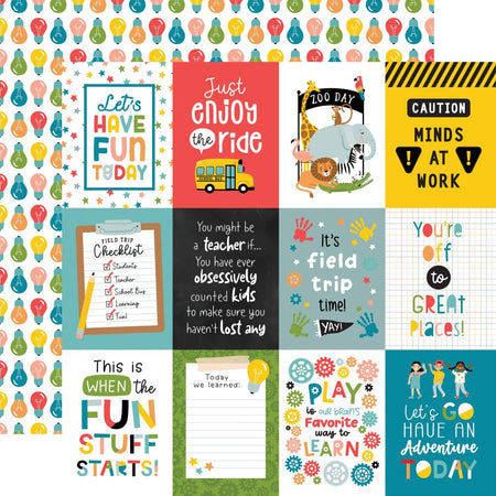 Echo Park Field Trip - 3x4 Journaling Cards