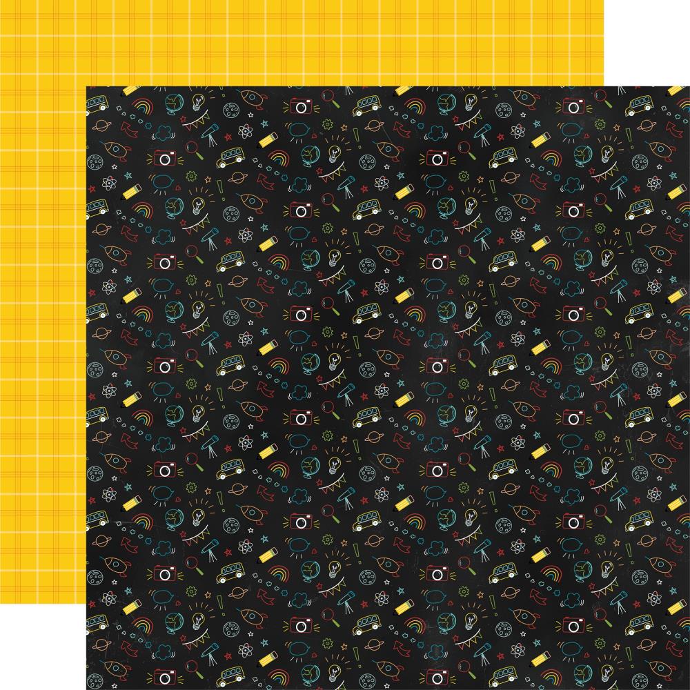 Echo Park Field Trip - Neon Chalkboard Doodles