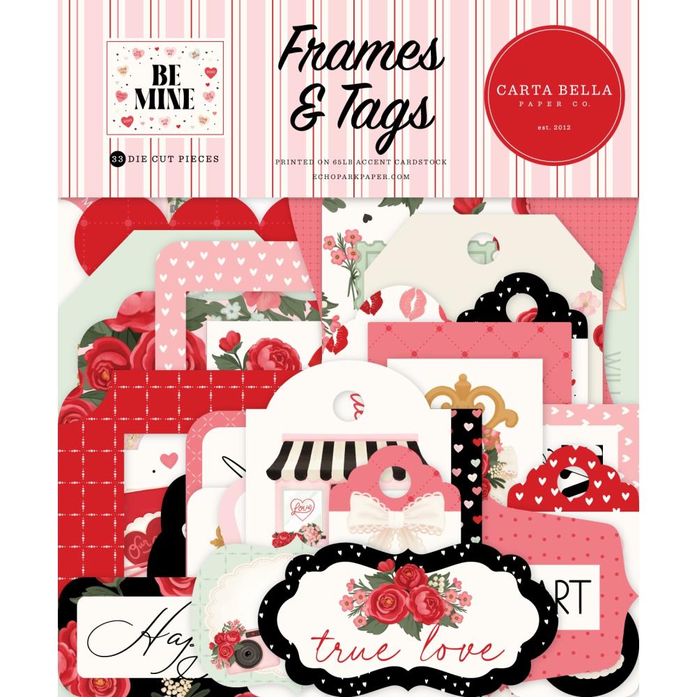 Carta Bella Be Mine - Ephemera Frames & Tags