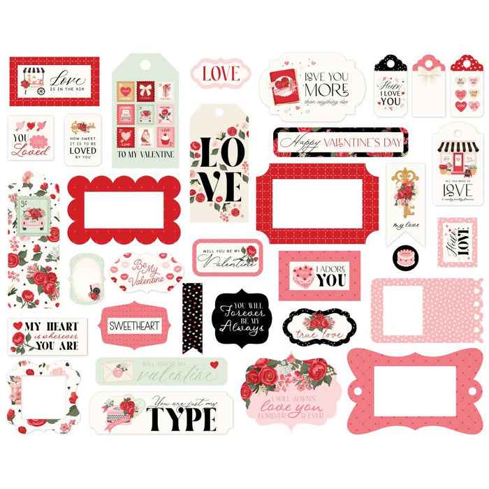 Carta Bella Be Mine - Ephemera Frames & Tags