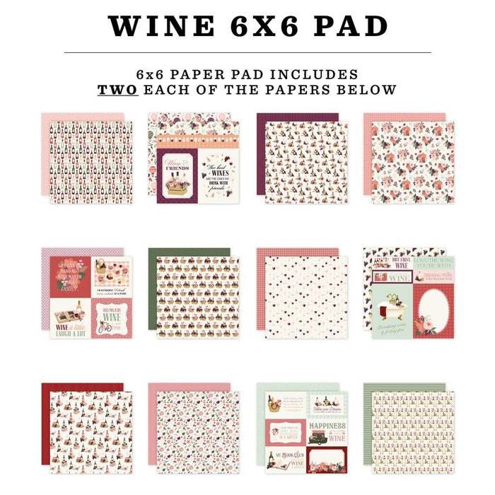 Carta Bella Wine - 6x6 Pad