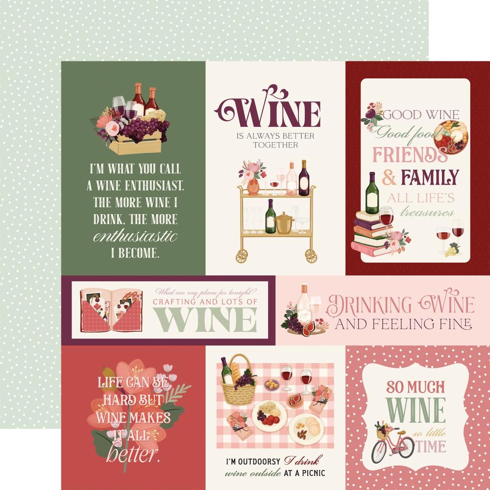 Carta Bella Wine - 6x4 Journaling Cards
