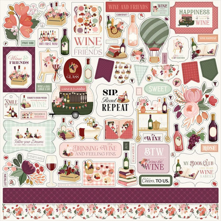 Carta Bella Wine - Element Stickers