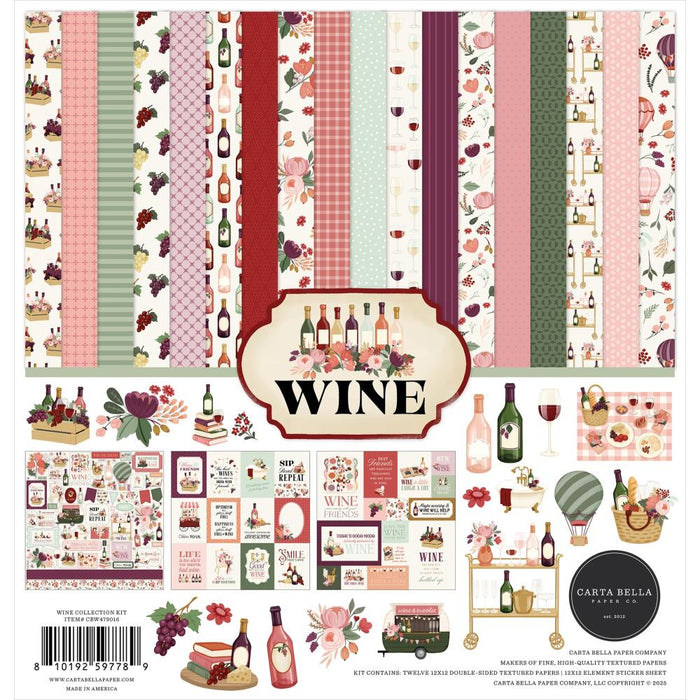Carta Bella Wine - 12x12 Collection Kit
