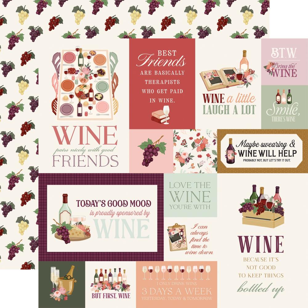 Carta Bella Wine - Multi Journaling Cards