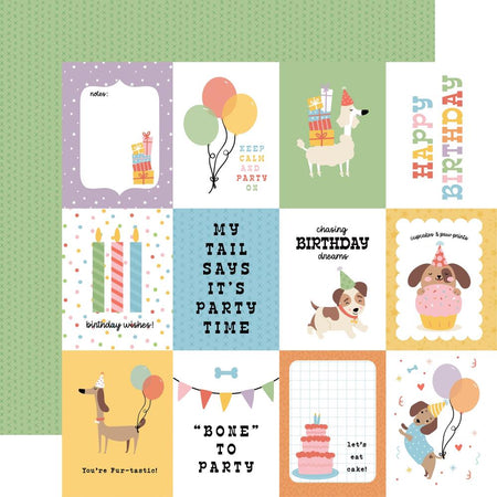 Echo Park Party Animal - 3x4 Journaling Cards
