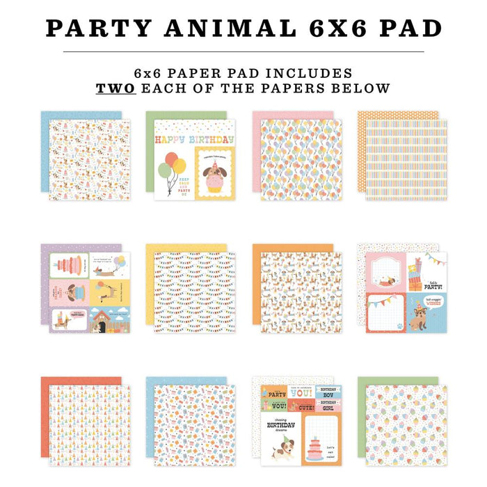 Echo Park Party Animal - 6x6 Pad