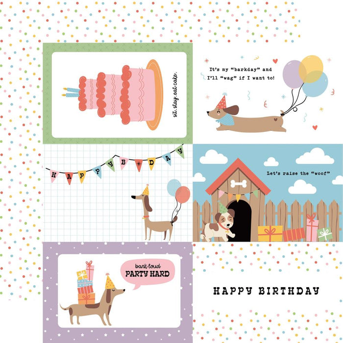 Echo Park Party Animal - 6x4 Journaling Cards