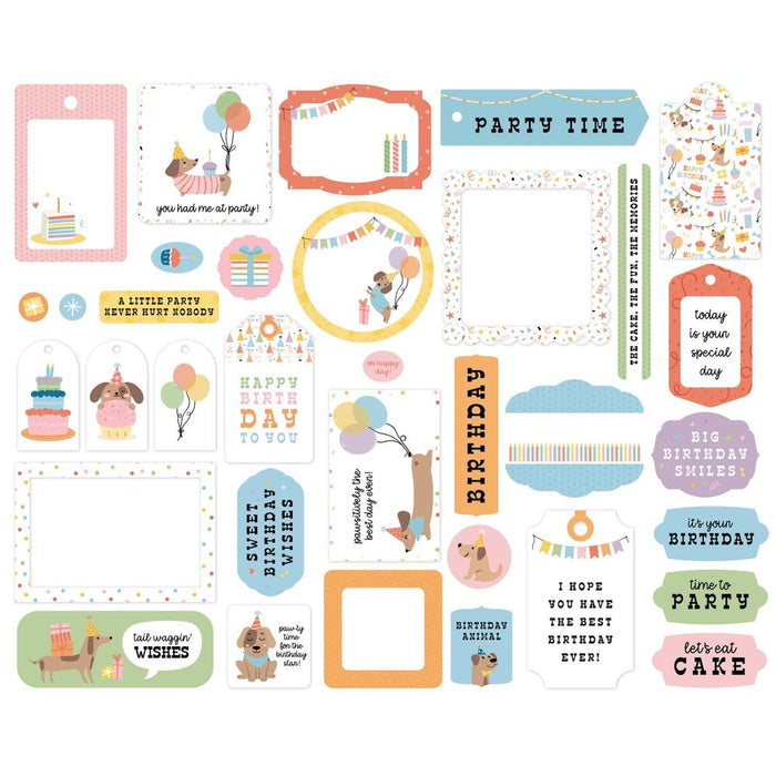 Echo Park Party Animal - Ephemera Frames & Tags