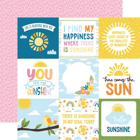 Echo Park You Are My Sunshine - 4x4 Journaling Cards