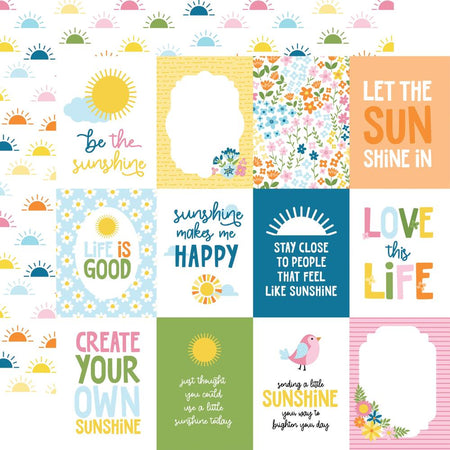 Echo Park You Are My Sunshine - 3x4 Journaling Cards