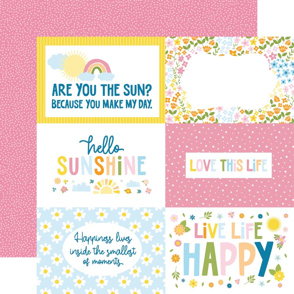 Echo Park You Are My Sunshine - 6x4 Journaling Cards