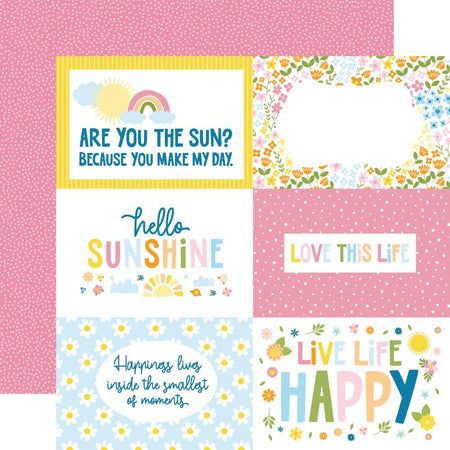 Echo Park You Are My Sunshine - 6x4 Journaling Cards