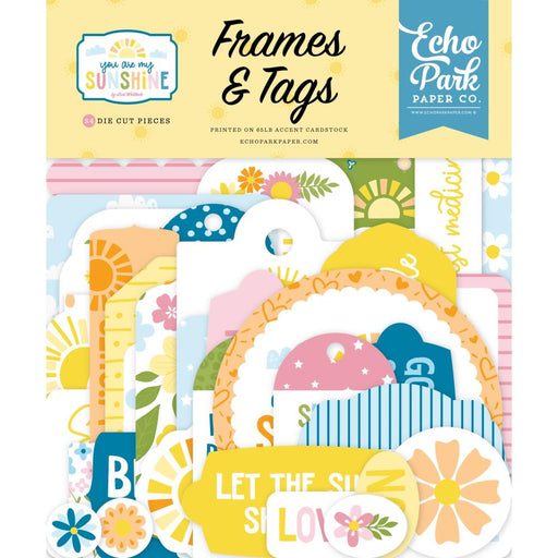 Echo Park You Are My Sunshine - Ephemera Frames & Tags
