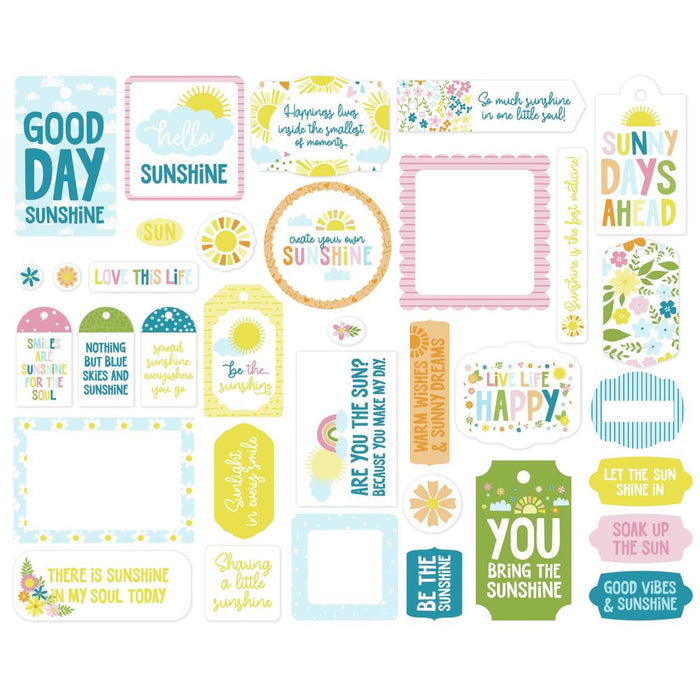 Echo Park You Are My Sunshine - Ephemera Frames & Tags