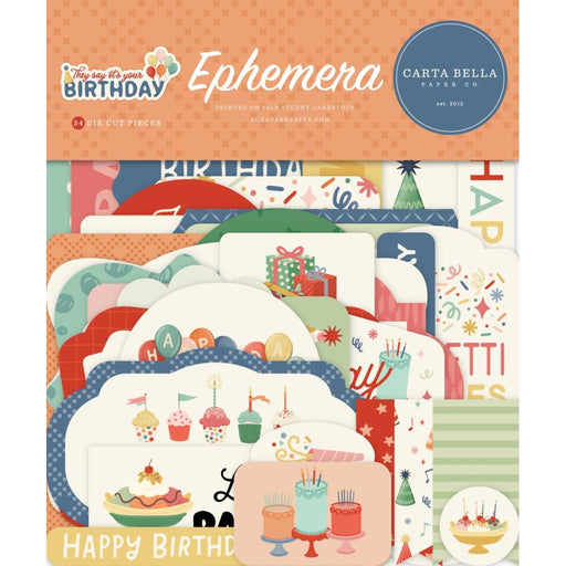 Carta Bella They Say It's Your Birthday - Ephemera Icons