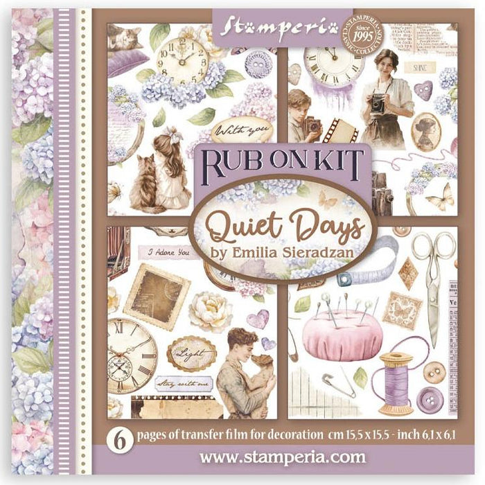 Stamperia Quiet Days - Rub-Ons Assortment Kit