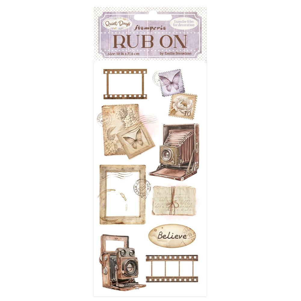 Stamperia Quiet Days - Vintage Photography Rub-Ons