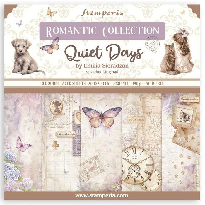 Stamperia Quiet Days - 8x8 Paper Pack