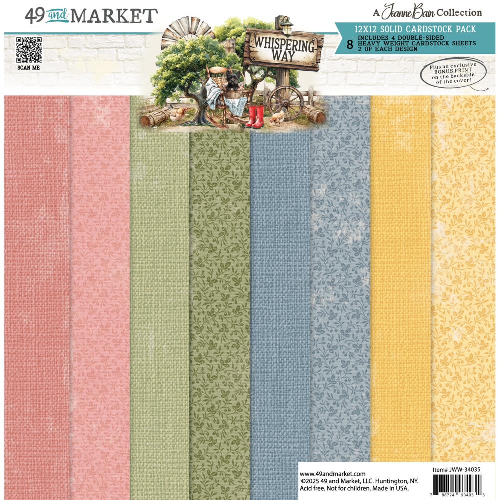 49 & Market Whispering Way - 12x12 Solids Collection Pack