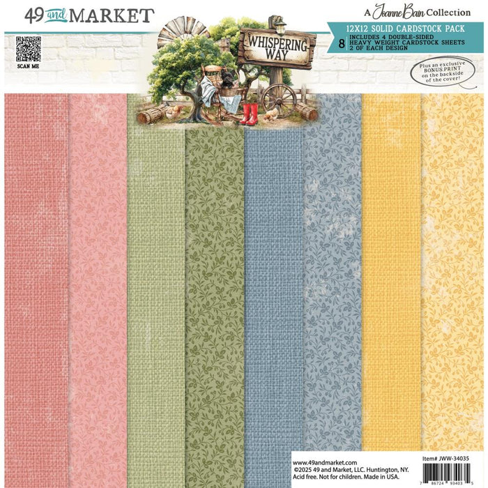 49 & Market Whispering Way - 12x12 Solids Collection Pack