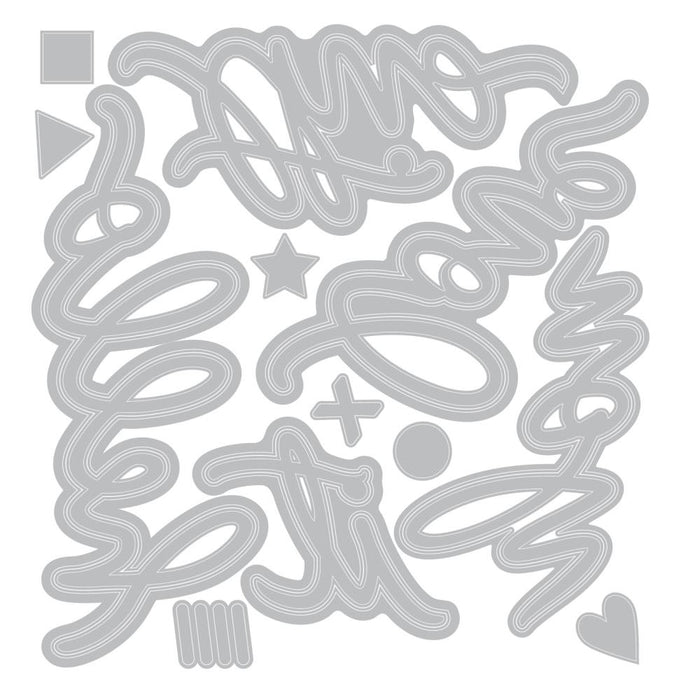 Sizzix Thinlits Die Set by Vicki Boutin - Vicki Script