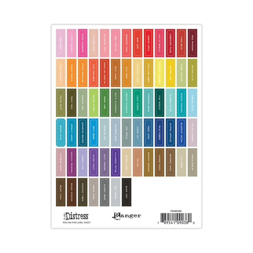 Tim Holtz Distress Mini Ink Pad Labels - White
