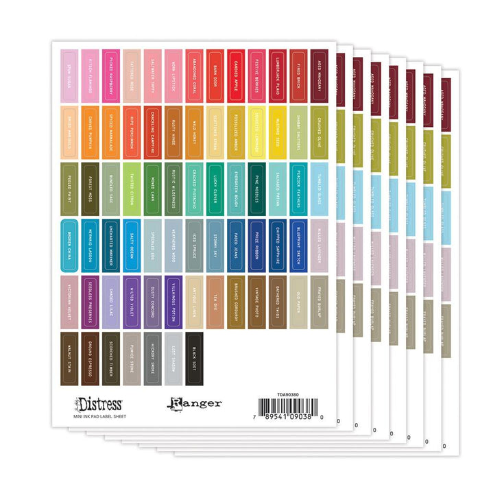 Tim Holtz Distress Mini Ink Pad Labels - White