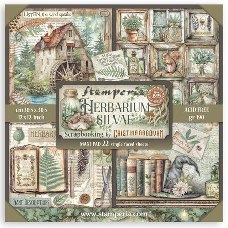 Stamperia Herbarium Silvae - 12x12 Maxi Paper Pack
