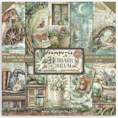 Stamperia Herbarium Silvae - 12x12 Paper Pack