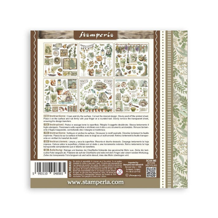 Stamperia Herbarium Silvae - Rub On Kit