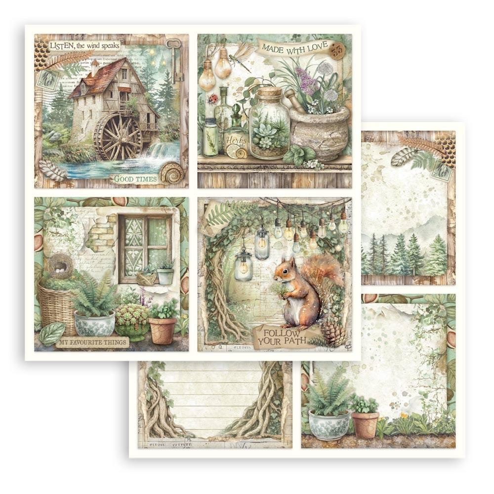 Stamperia Herbarium Silvae - 4 Cards