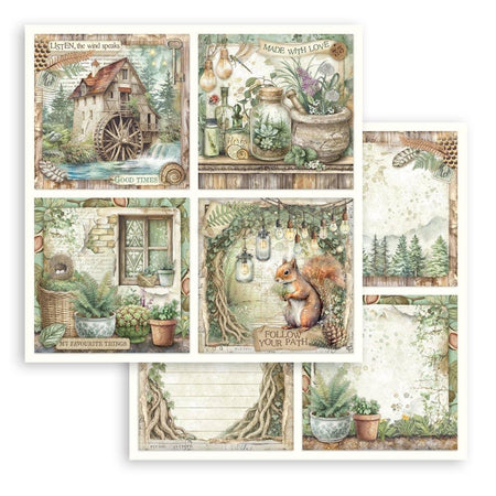 Stamperia Herbarium Silvae - 4 Cards