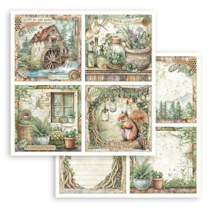 Stamperia Herbarium Silvae - 4 Cards