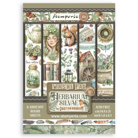 Stamperia Herbarium Silvae - A5 Washi Pad