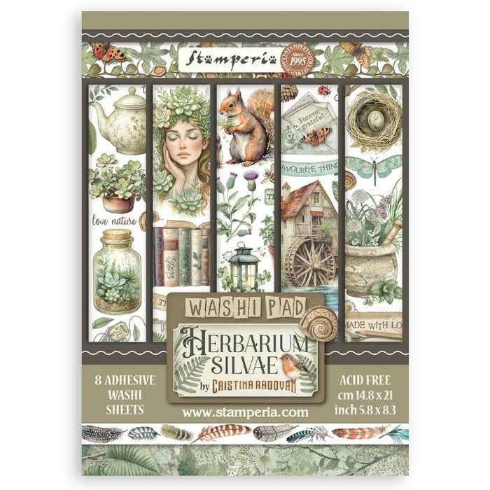 Stamperia Herbarium Silvae - A5 Washi Pad