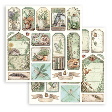 Stamperia Herbarium Silvae - Tags And Letters