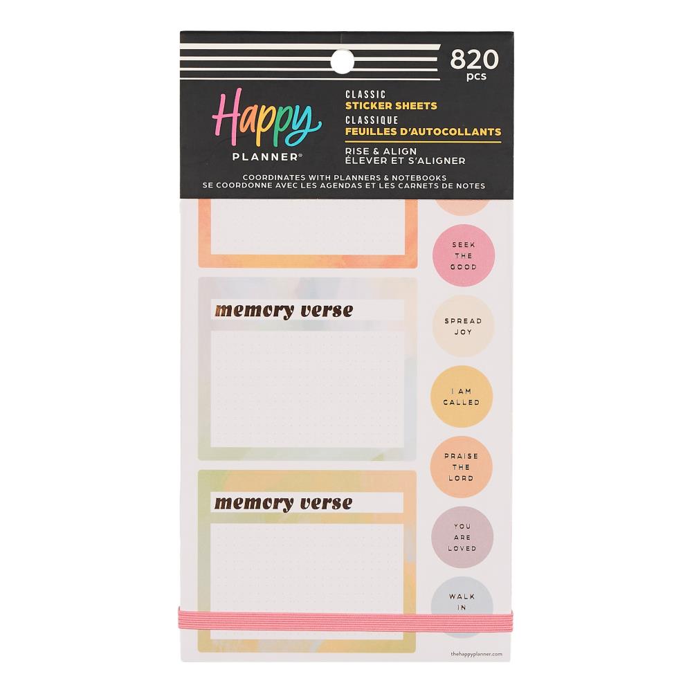 Me & My Big Ideas Happy Planner - Rise & Align Classic Sticker Value Pack