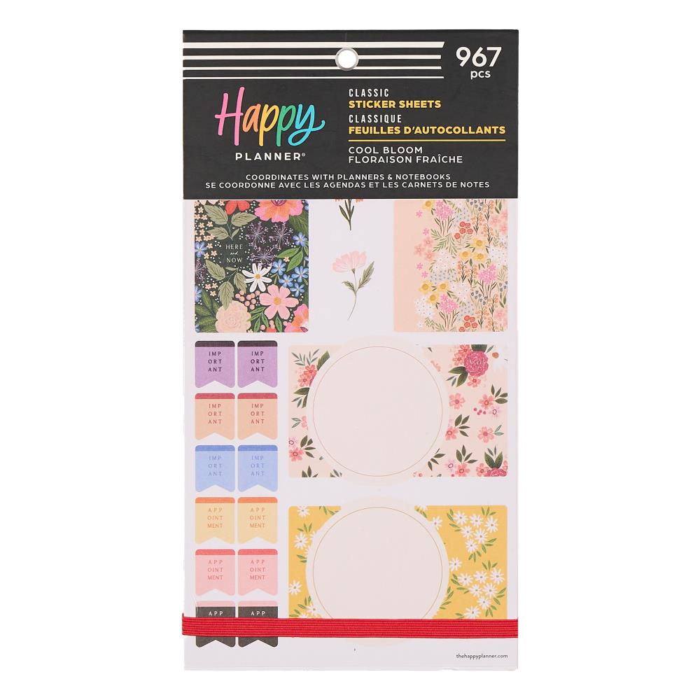 Me & My Big Ideas Happy Planner - Cool Bloom Parenting Classic Sticker Value Pack